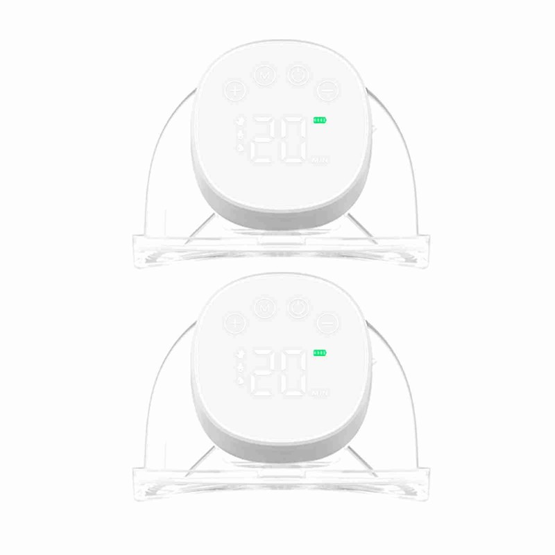2pcs Wearable Hands Free Electric Breast Pump Silent Invisible Breast