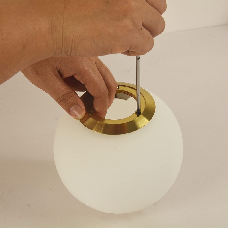 BAODEN Pantalla de cristal para lámpara de pared moderna con
