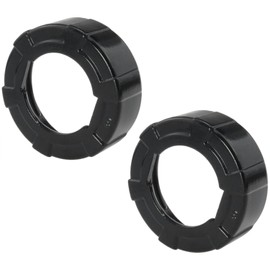 AYLIFU 2PCS Sausage Caulking Gun Aluminum Front Cap Serviceable Black Front Cover for Easy Repair of Sausages and Bulk Caulking Guns