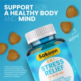 Sakoon Nutrition® 6 in 1 Stress Relief Gummies - 1 Bottle