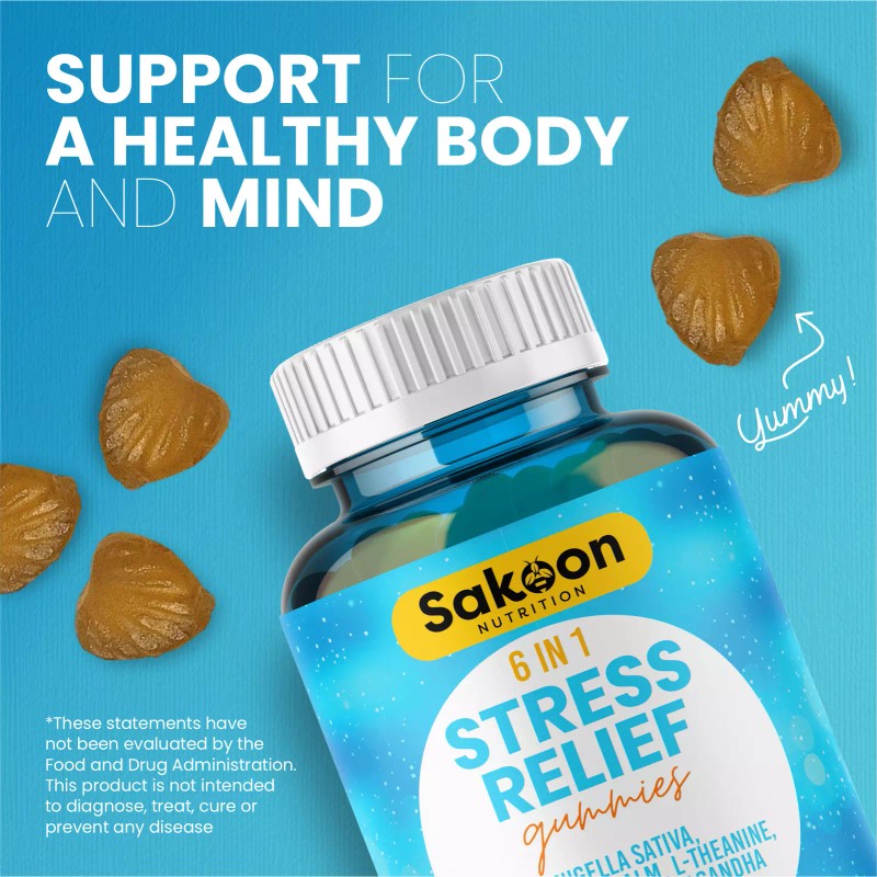 Sakoon Nutrition® 6 in 1 Stress Relief Gummies - 1