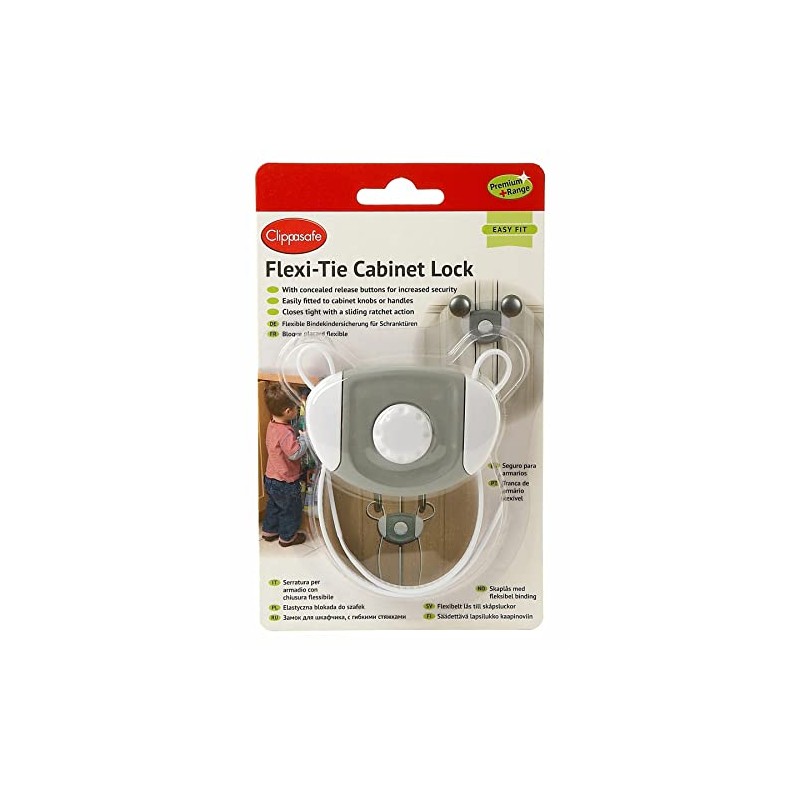 Clippasafe Flexi-Tie Cabinet Lock - New