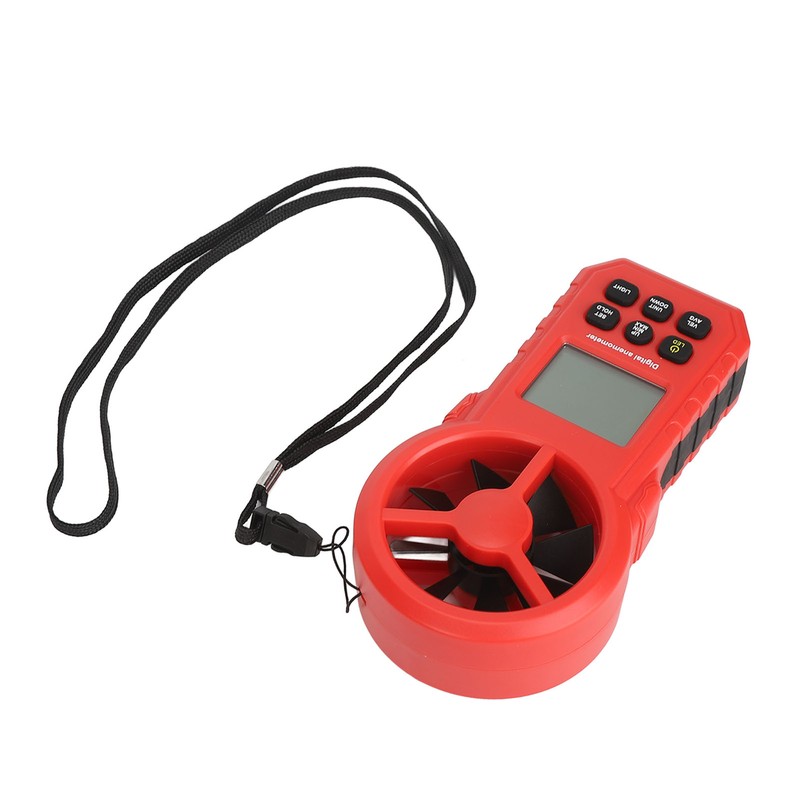 Digital Temperature Wind Speed Meter High Accuracy 5 Units Handheld