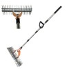 15 Inch thatch rake for lawns Heavy Duty Thatching Rake