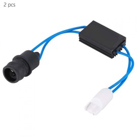 aqxreight - T10 LED Turn CANBUS Error Load Resistor for LED Decoder Warning Flashing Canceller Adapter 2 Pack