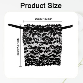 Bliceon 6Pcs Lace Insert Modesty Panels for Low Cut Tops and Dresses - Clip-On Camisole Bra Inserts - Women's Privacy Vests for Modesty and Coverage - Essential Fashion Accessories