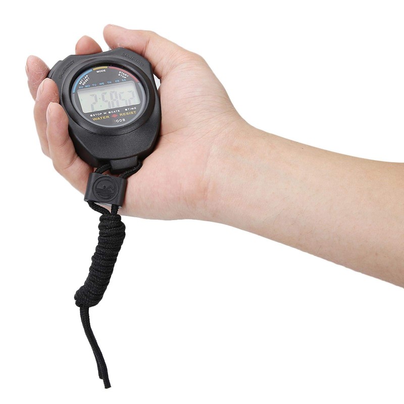 Stopwatch Timer, Multifunctional Stopwatch, Waterproof Dust and Shock Resistant, Suitable