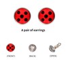 WeKen Lagybug Mask + Ladybug Clip on Earrings Black Spot