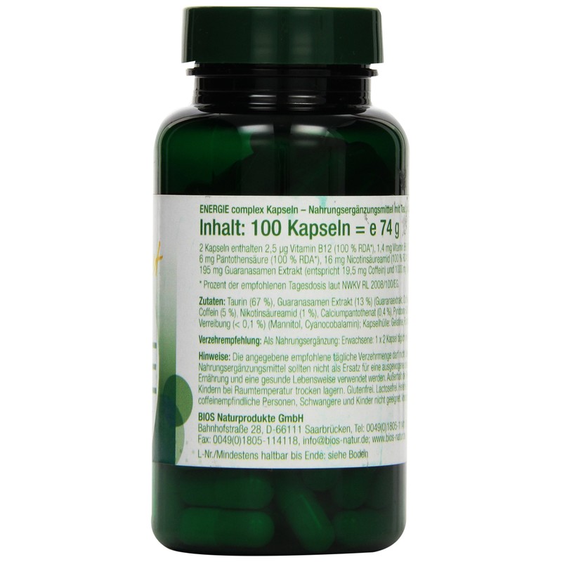 Bios Effect Energy Complex, 100 Capsules, Pack of 1 (1