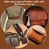 Leather Working Tools, Leather Craft Tools with Edge Beveler, Skiver,