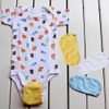 6pcs Vest Extenders Extension Toddler Infant Romper Bodysuit Cloth White