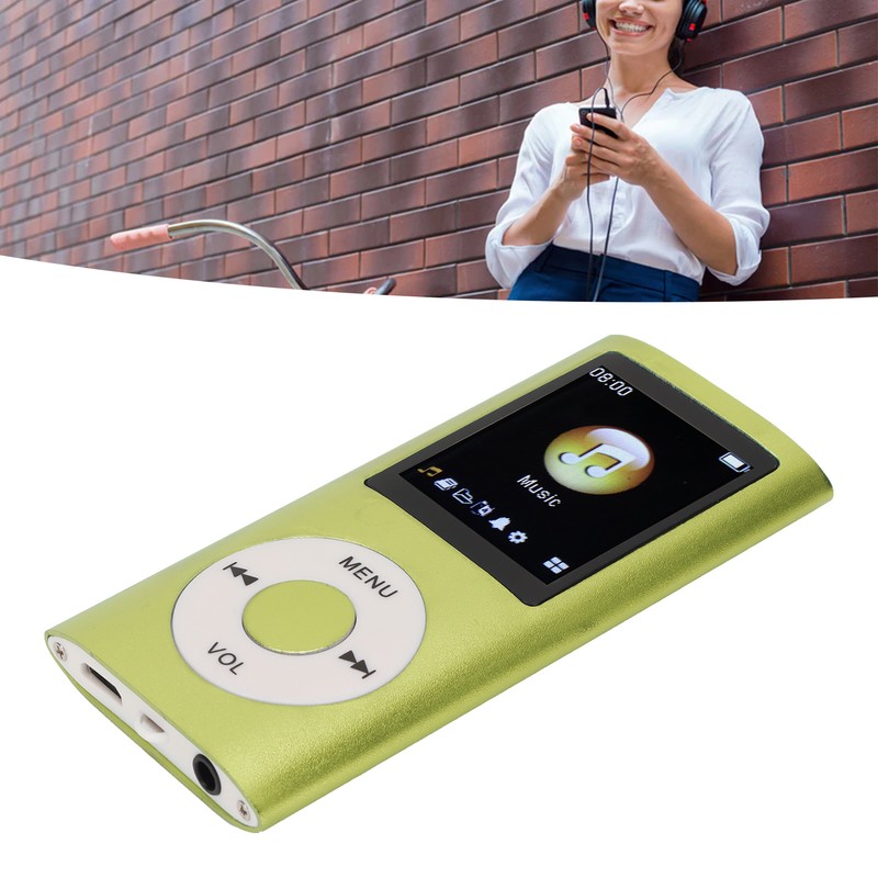 MP3 Player Stylish Multifunctional Lossless Sound Slim 1.8 Inch LCD