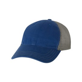 RICHARDSON Cap Adult Unisex 111 Garment Washed Front/Mesh Back Caps Navy/White
