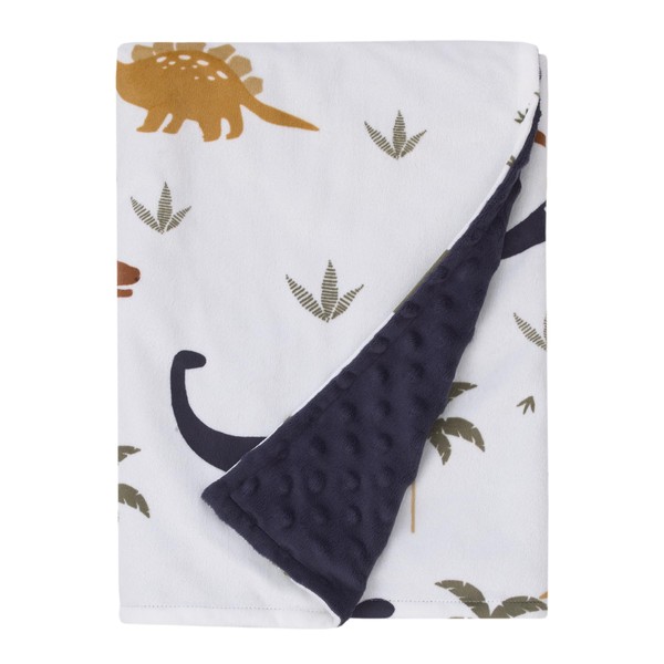 NOJO Little Love Dino White, Navy, and Tan Palm Trees
