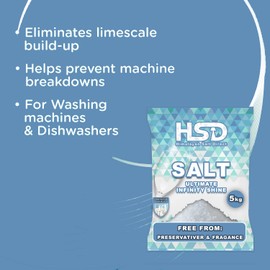 5kg / 11 LB dishwasher salt, dishwasher detergent salt with pre-soaking action, water softener salt (Pack Of 1)