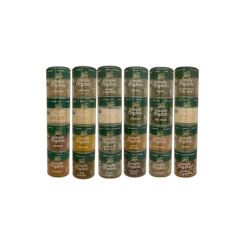 Generic Simply Organic mini Spices Gift Set (24 FLAVORS)-by AUUOO