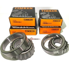 TIMKEN 25580 25520 14125A 14276 Bearing Replacement Set for 7000-lb Trailer Axle