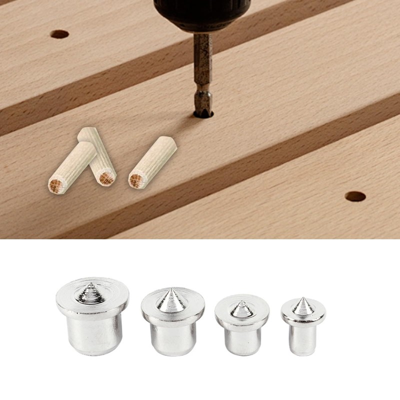 Oiieco 28-Piece Dowel Centring Point Set, Dowel Centring Tips, Dowel