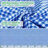 Fabric Tablecloth Washable Table Linen Tablecloth Cotton Polyester Vichy Blue