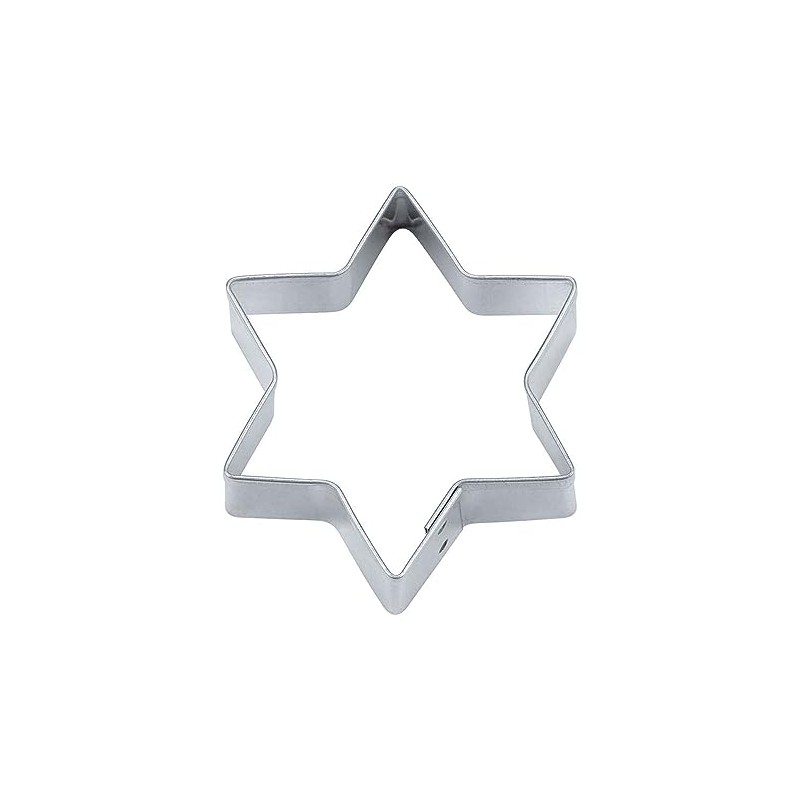 Staedter Tinplate 6 Pointed Star Cookie Cutter, 15 cm x