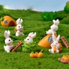 Mini Hase Figuren,YouXiaor 20 Stücke Miniatur Kaninchen Figur Hasen Dekofigur