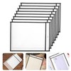 Cabilock Scrapbook 10Pcs Clear File Multi Functional Document Sleeves Paper