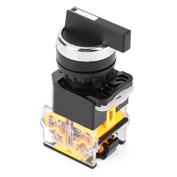 Momentary Rotary Switch 3 Positions Long Handle 22 mm Selector