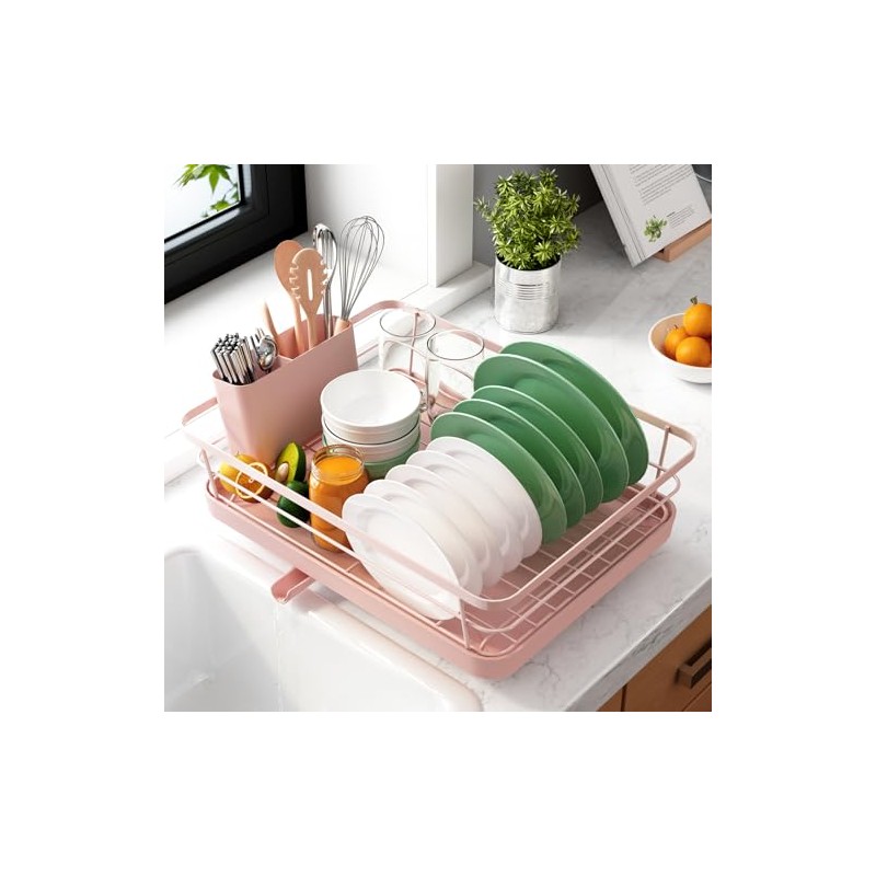 Kitsure Dish Drying Rack- Space-Saving Dish Rack, Dish Racks for