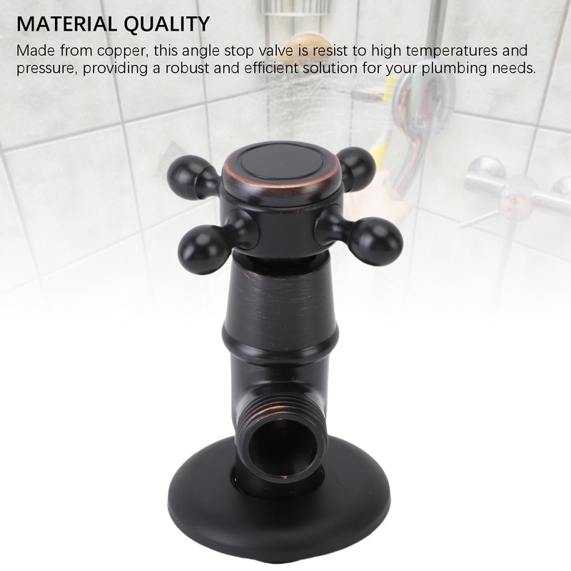 Generic Angle Stop Valve, G1/2 Modern Solid Brass Angle Stop