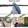 Tri-Braided Cord Travel Clothes Line, Adjustable Bungee Cord Clothesline,Washing Hanging