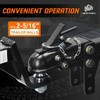 METOWARE 2-5/16" Heavy Duty Channel-Mount Adjustable Trailer Coupler, Capacity 15,000LBS