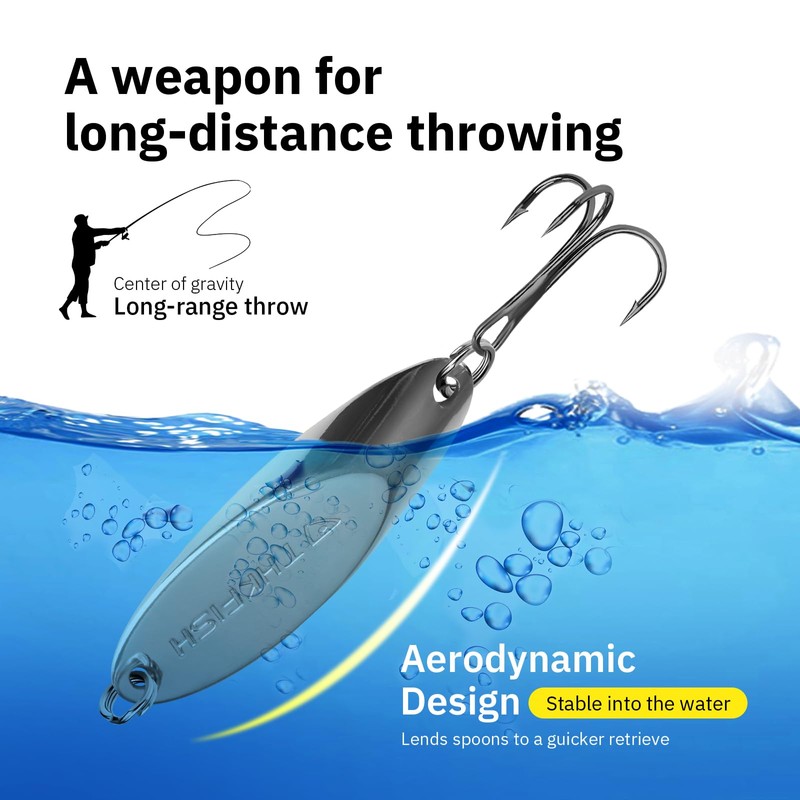 THKFISH Fishing Lures Trout Lures Fishing Spoons Lures for Trout