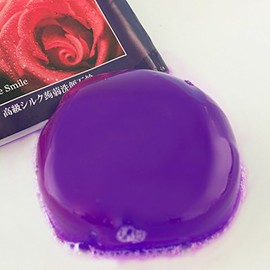Konnyaku Silk Facial Wash Soap "Silk De Smile" Rose Facial Wash Soap, Konjac Puff Set