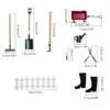 9pcs Miniature Dollhouse Set 1:12 Mini Garden Tools for Dollhouse