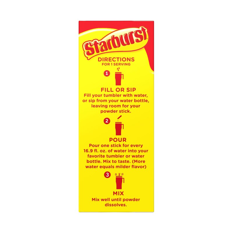 Starburst Singles to Go Variety Pack, Watertok Powdered Drink Mix,