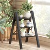 GameGem 3 Step Ladder, Aluminum Folding Step Stool with Anti-Slip