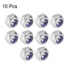sourcing map Hex Lock Nuts - M6 x 1mm 316