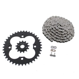 1999-2004 Fits Honda 400EX TRX400EX Non O-Ring Chain & Black Sprocket 13/39 94L