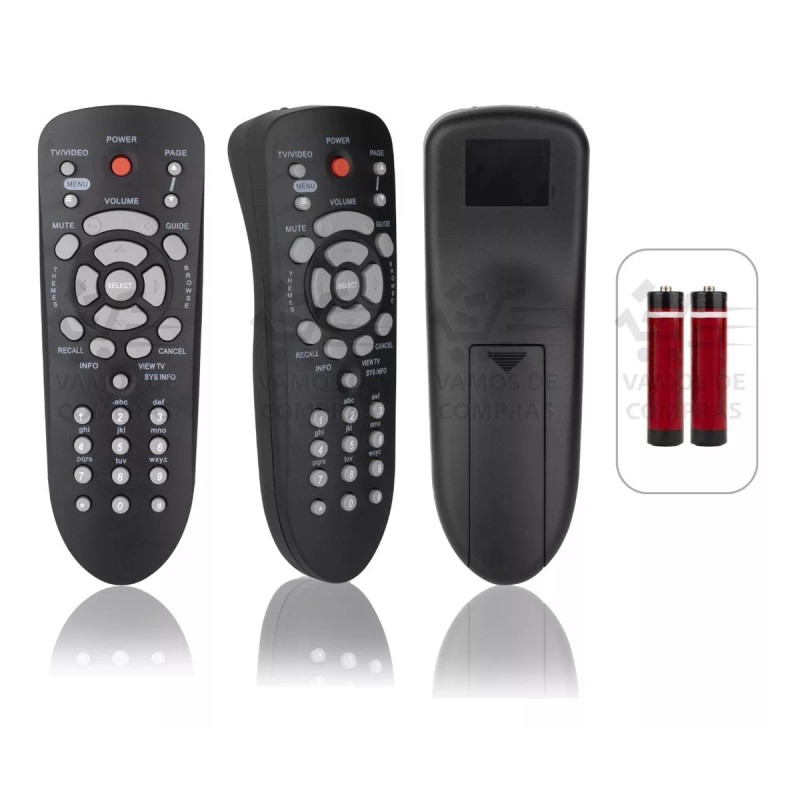 Control Compatible Con Dish Negro Video/tv