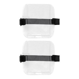 2 Pcs Sia Badges Holder,Id Card Holders,Badge Holder Armband,Security Arm Badge Holder,Adjustable Arm Badge Holders,for Emergency Rescue Personnel,Security Personnel,Guards,Medical(Black)