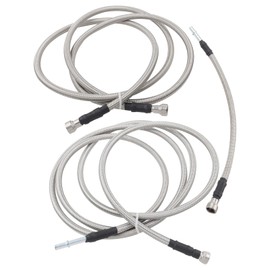 MUCO Stainless Fuel Line kit 819-845 Flexible Braided Lines Stainless Steel for Chevy Silverado GMC Sierra 2500 3500 HD 6.6L V8 2001 2002 2003 2004 2005 2006 2007 2008 2009 2010 Extended Cab Diesel