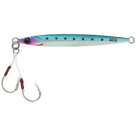 JACKALL Metal Jig, Big Backer JIG/SLIDE STICK 1.4 oz (40 g), Sardine Globerry/Border Holo.
