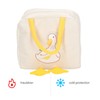 Lunch Bag Cartoon Duck Pattern Waterproof Zipper Closure Sturdy Handle