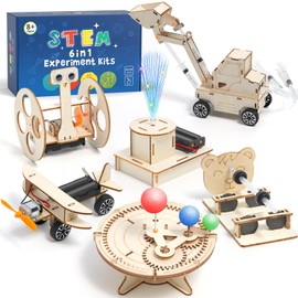 Experiments Building Kit for Children from 8-14, Science Experiments Electric Construction Kit for Children, Researcher Set for Children, Wooden Craft Set, Toy Gifts from 8 9 10 11 12 13 14 Years Boys