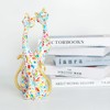 Two Cat Statues Home Decor, White Cat Sculptures 9.6-Inch with