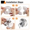 HARFINGTON 2pcs Wall Split Flange 51mm/2" Self-Adhesive Plumbing Cover Plates