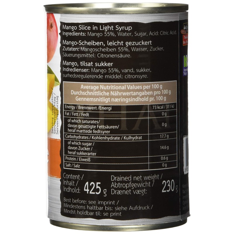 Thai Pride Mango Slices, Slightly Sugared, Pack of 1 (1