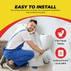White Plastic Toilet Seat Hinge Replacement with Bolts Screw and