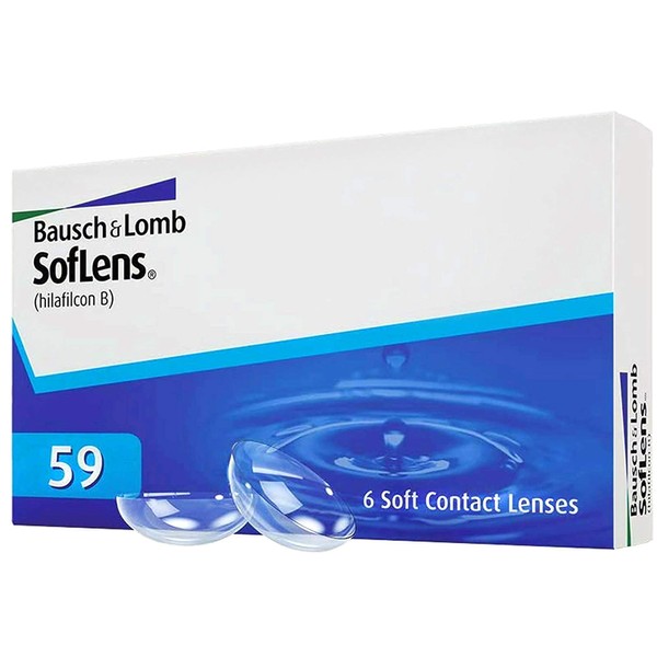 Soflens 59 soft daily lenses, 6 pieces BC 8.6 mm / DIA 14.2 / -2.25 diopters