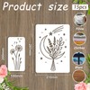 beinkmake 15Pcs Flower Bouquet Stencil PET Painting Templates Moon Inlay